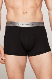 Tommy Hilfiger Signature Essential Waistband Black Trunks 3 Pack - Image 2 of 6