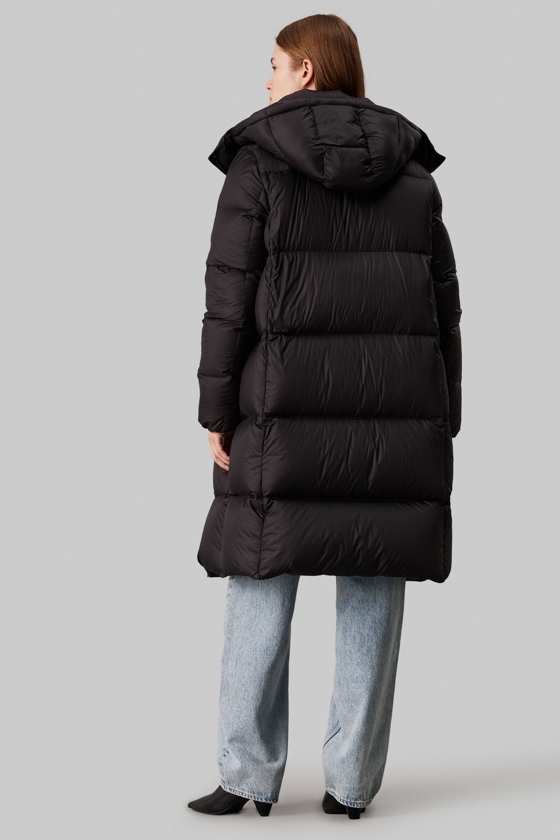 Calvin klein long puffer jacket store