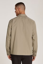 Calvin Klein Natural Button Down Overshirt - Image 3 of 6