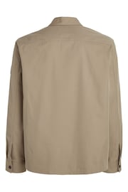 Calvin Klein Natural Button Down Overshirt - Image 5 of 6