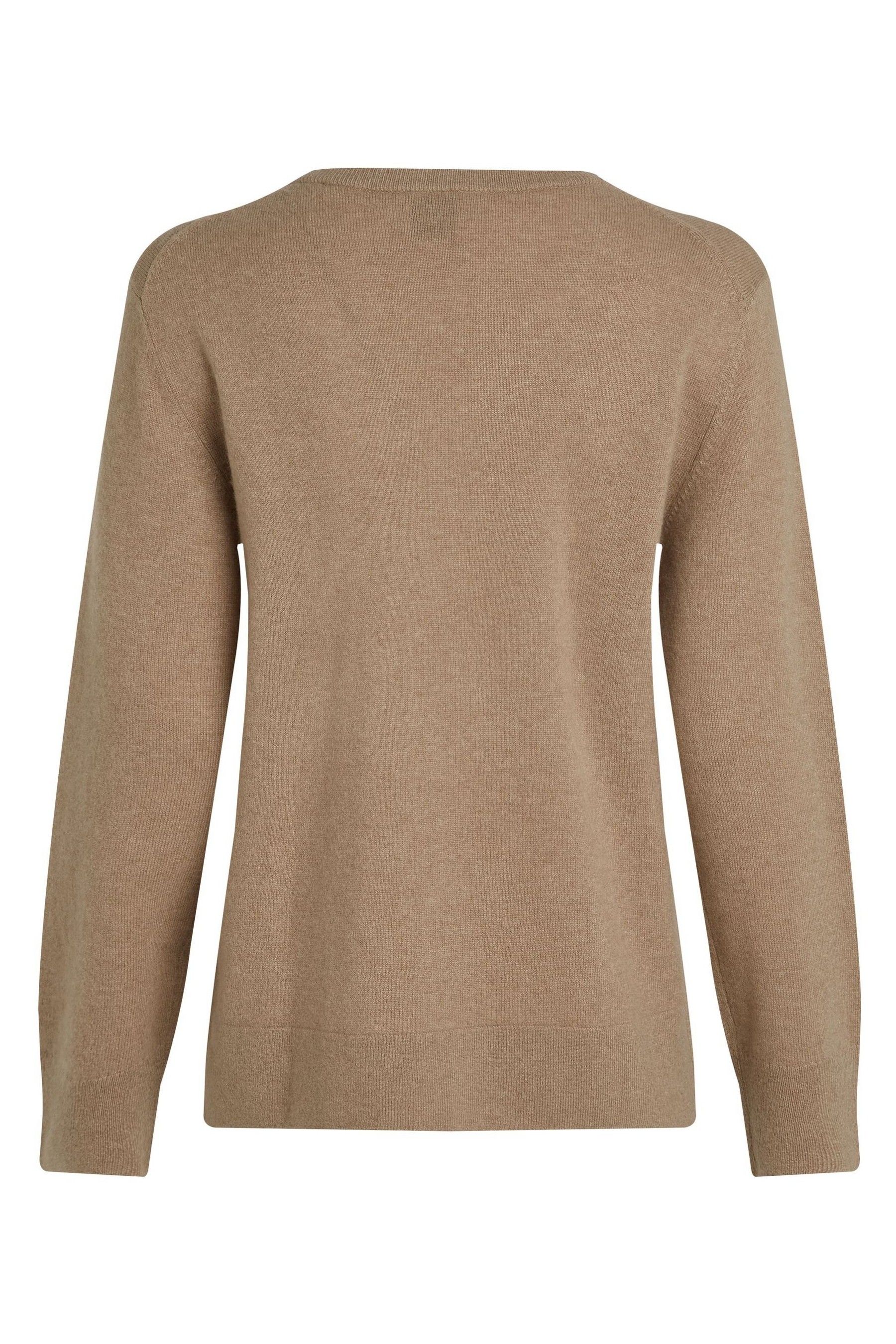 Buy Calvin Klein Natural Cashmere V Neck Long Sleeved Jumper from Next Canada