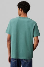 Calvin Klein Green Chenille Monologo T-Shirt - Image 2 of 4