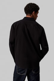 Calvin Klein Black Woven Label Shirt - Image 2 of 4