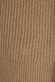 Calvin Klein Brown Boucle Rib Crew Neck Relaxed Jumper - Image 7 of 7