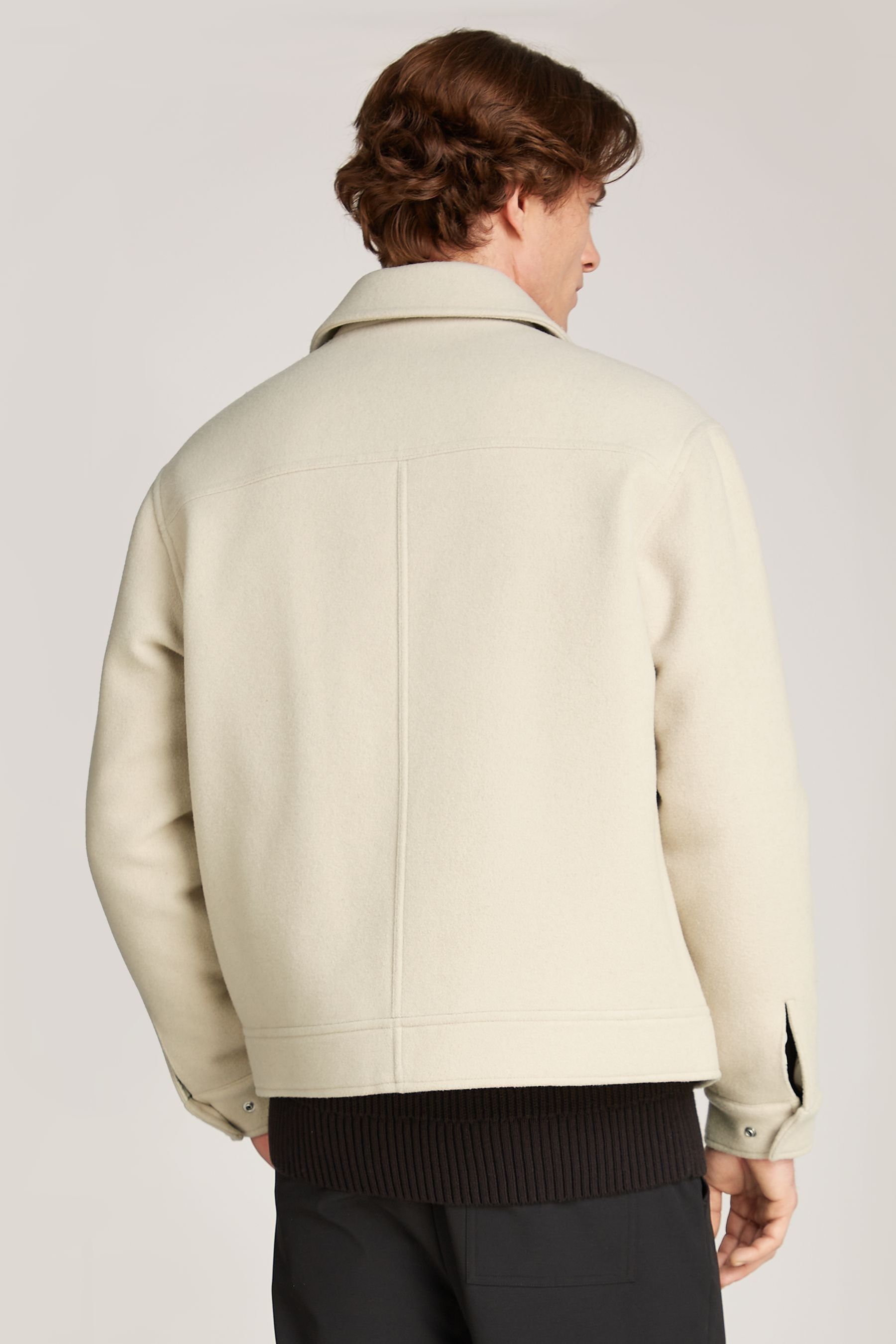 Buy Calvin Klein Natural Wool Blend Jacket from Next Australia