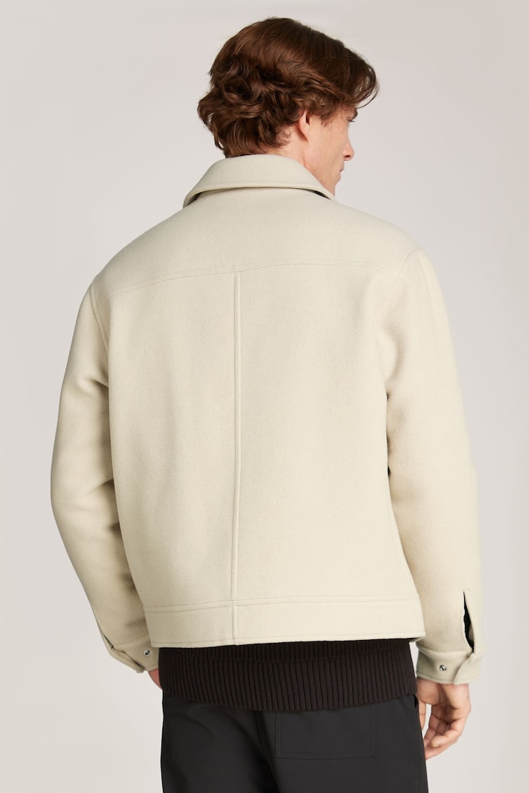 Calvin Klein Natural Wool Blend Jacket - Image 2 of 4