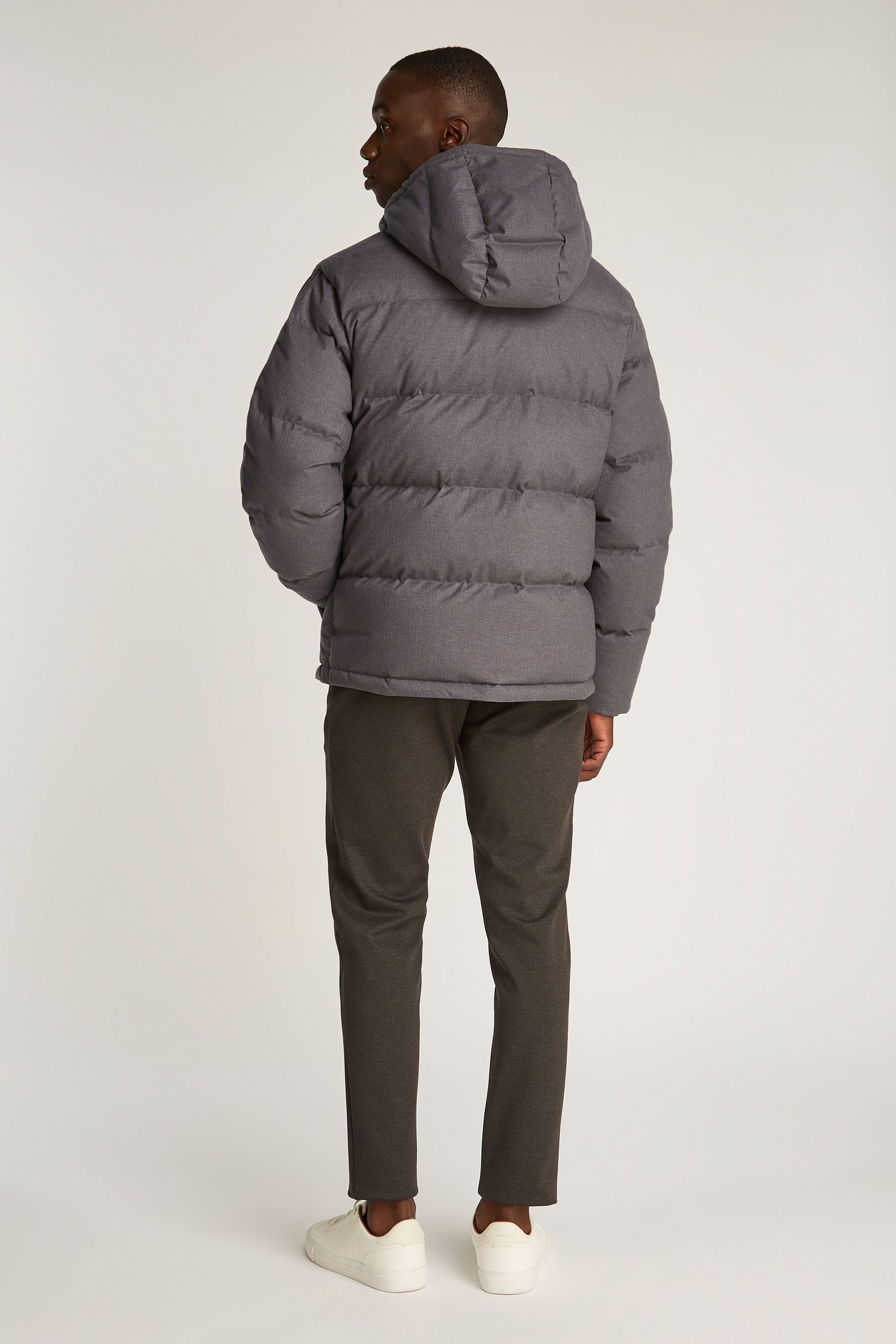 Calvin klein hooded puffer jacket online