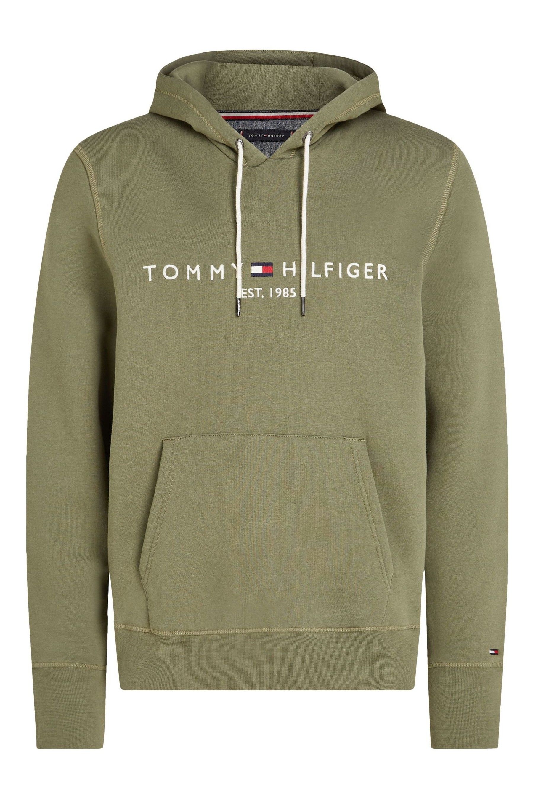 Olive green tommy hilfiger hoodie online