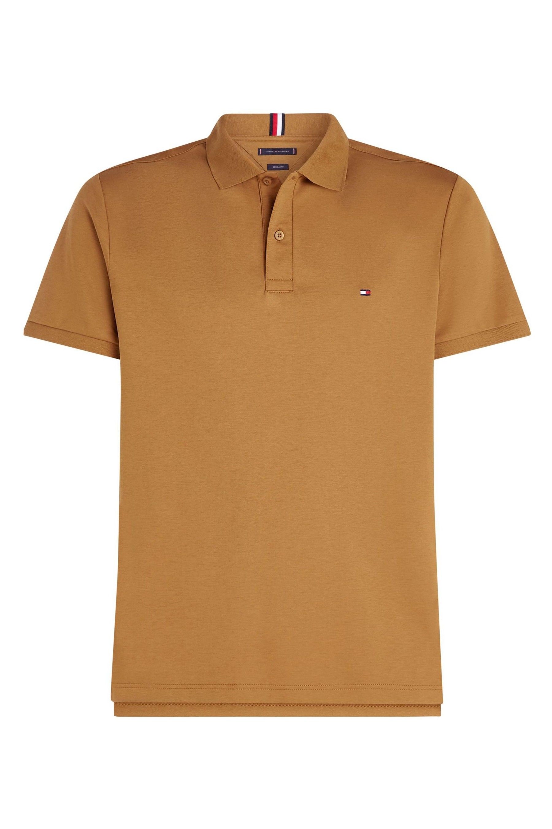 Buy Tommy Hilfiger Brown Regular Fit Liquid 100 Cotton Essential Polo Shirt from Next Canada