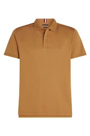 Tommy Hilfiger Brown Regular Fit Liquid Cotton Essential Polo Shirt - Image 5 of 5