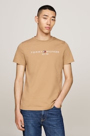 Tommy Hilfiger Natural Logo T-Shirt - Image 1 of 5