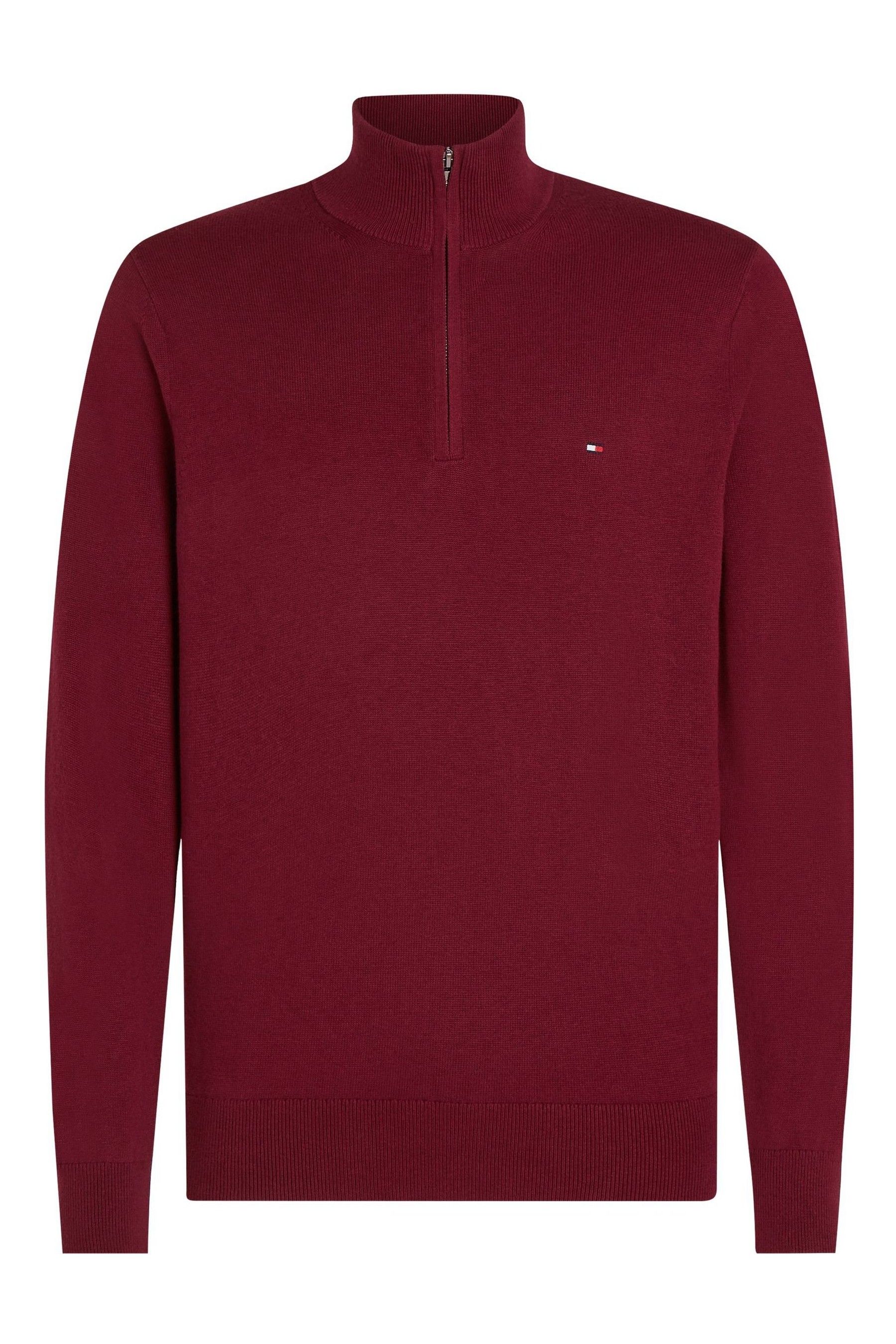 Half zip jumper tommy hilfiger shop
