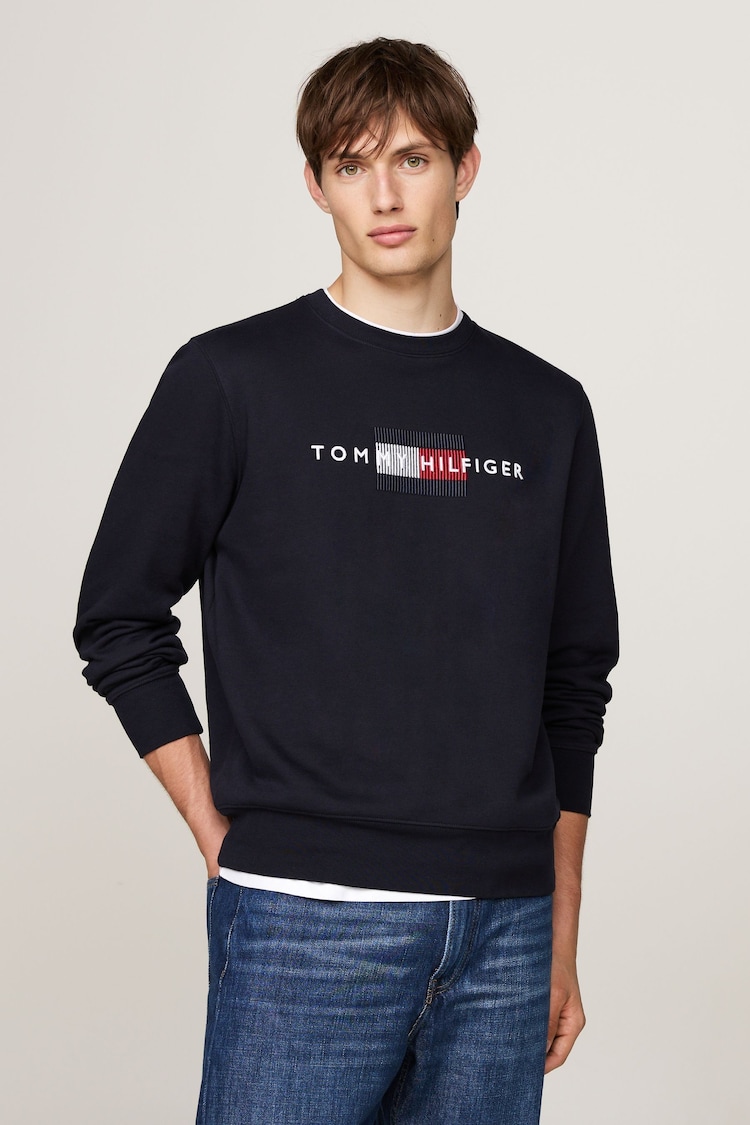 Tommy Hilfiger Flag Embroidered Sweatshirt - Image 1 of 5