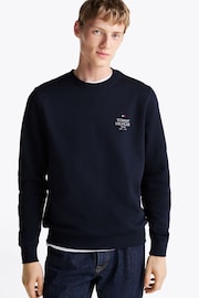 Tommy Hilfiger Blue Stack Sweatshirt - Image 1 of 4