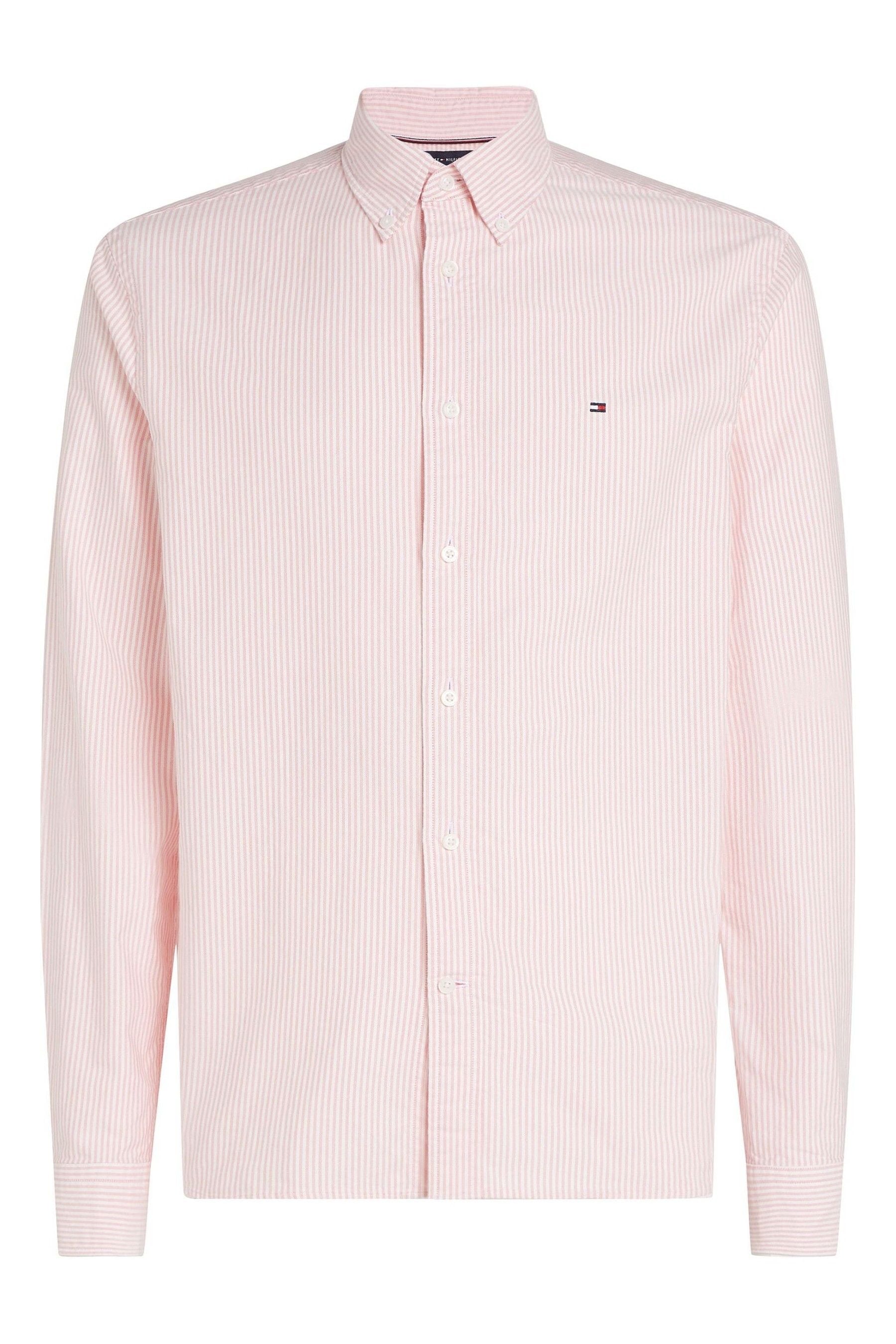 Buy Tommy Hilfiger Pink Regular Fit Heritage Oxford Stripe Shirt from the Next UK online shop