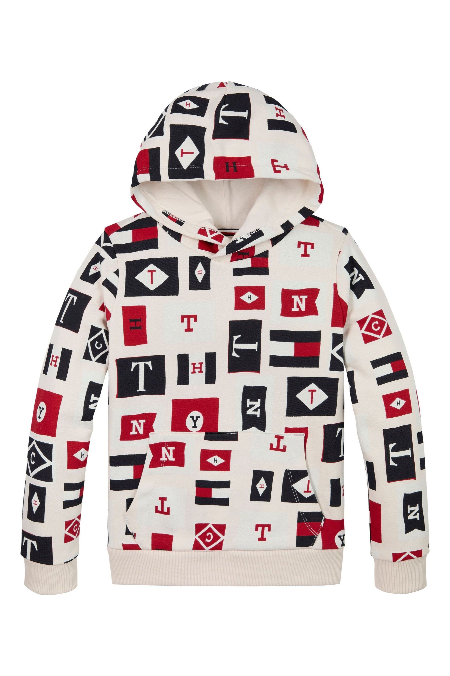 Tommy Hilfiger Flags White Hoodie 6 Yrs Boys