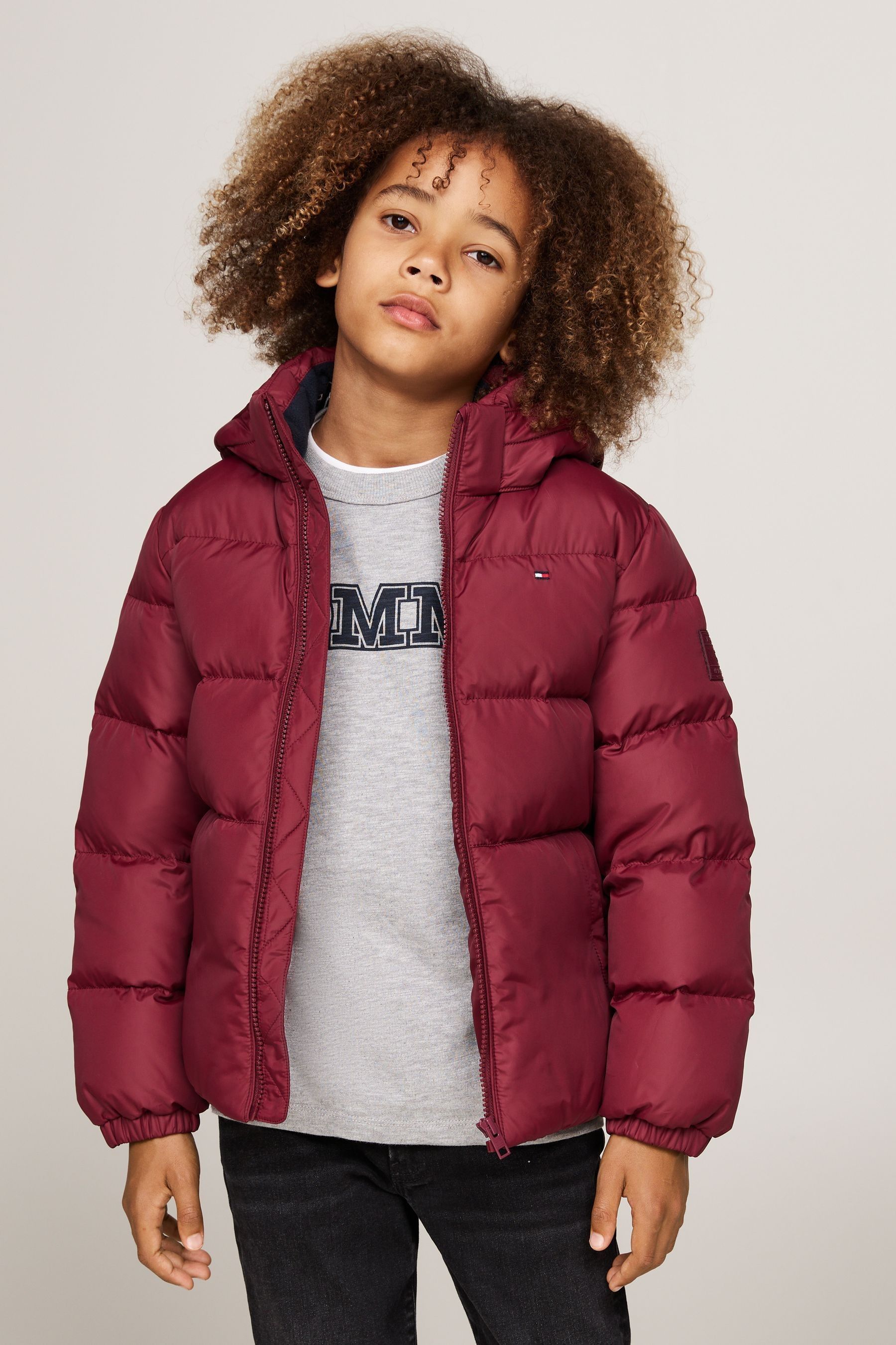 Tommy Hilfiger Red Boys Essential Down Puffer Jacket