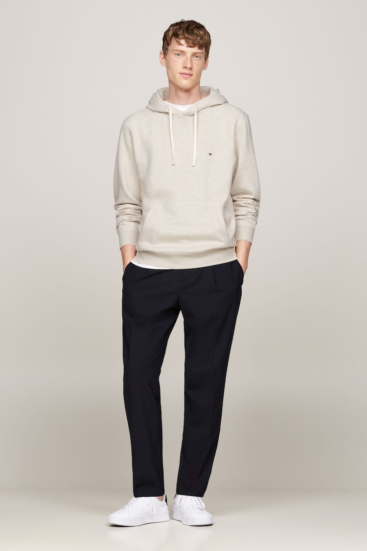 Tommy Hilfiger Essential Fleece White Hoodie - Image 2 of 6