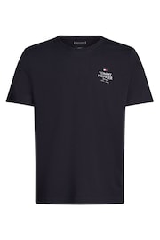 Tommy Hilfiger Blue Hilfiger Stack 100% Cotton T-Shirt - Image 5 of 5