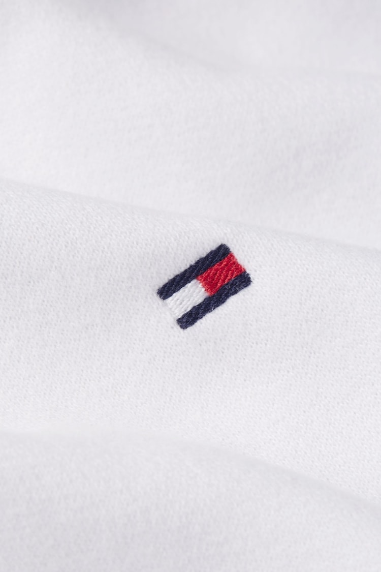 Tommy Hilfiger Essential Fleece White Hoodie - Image 6 of 6