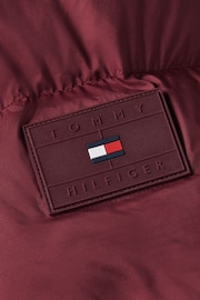 Tommy Hilfiger Red Mix Down Hooded Puffer Jacket - Image 3 of 3