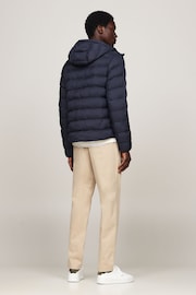 Tommy Hilfiger Blue Mid Weight Hooded Jacket - Image 3 of 5