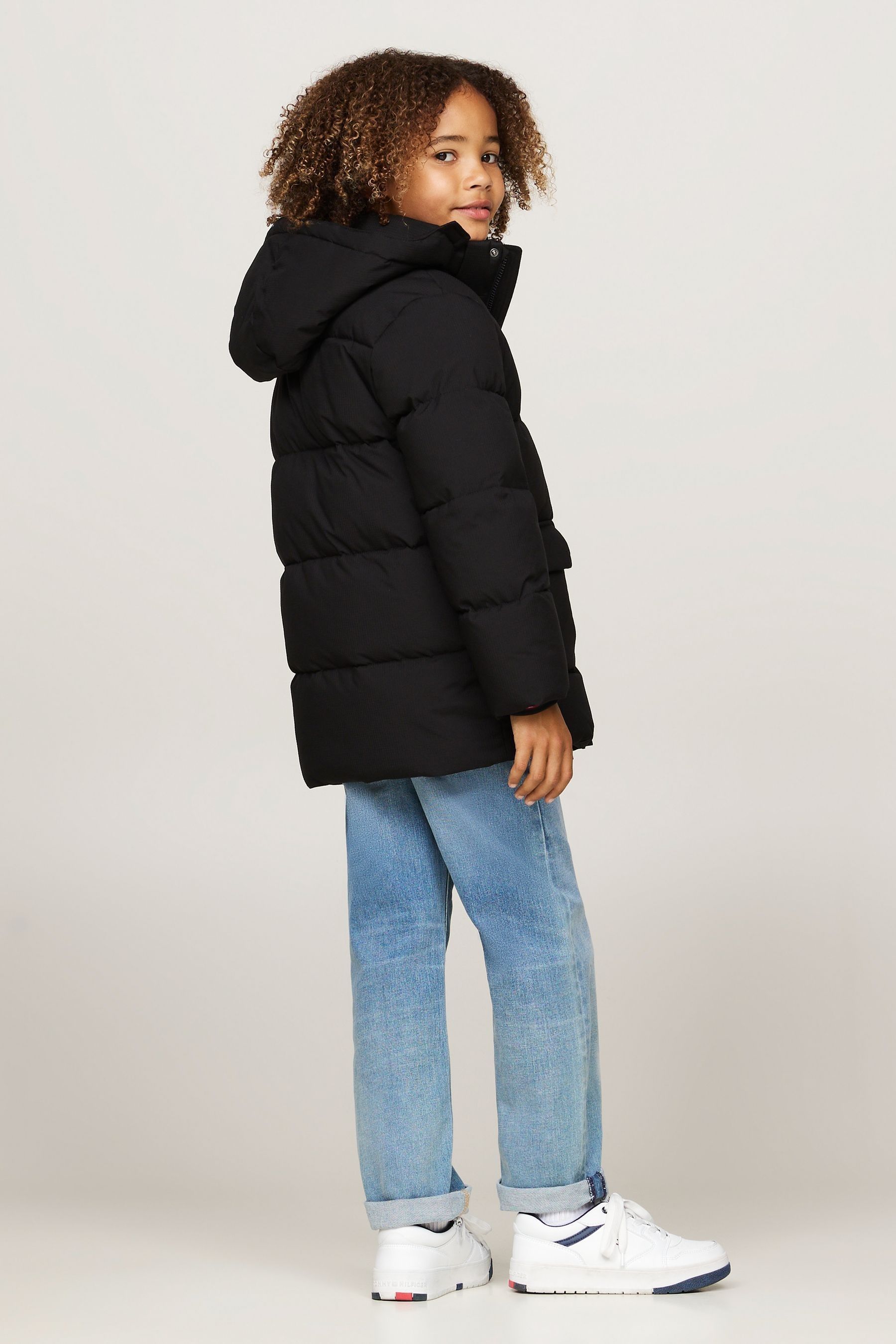 Buy Tommy Hilfiger Monotype Ribstop Puffer Black Jacket from Next Canada