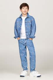 Tommy Hilfiger Blue Flags Denim Oversized Trucker - Image 2 of 5