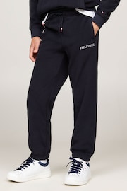 Tommy Hilfiger Blue Tommy Hilfiger Unisex Polar Fleece Sweatpants - Image 1 of 5