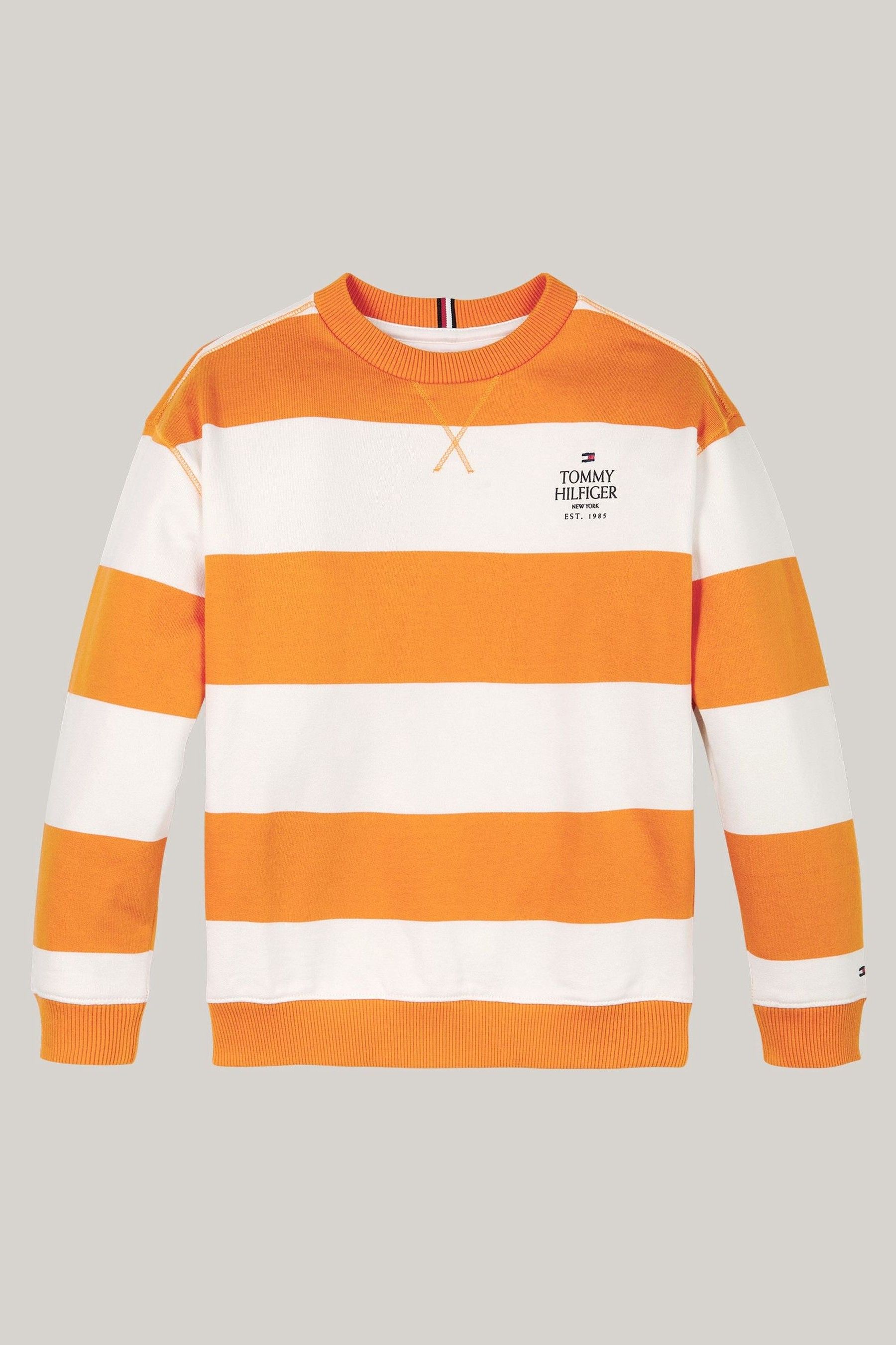 Tommy orange sweatshirt on sale