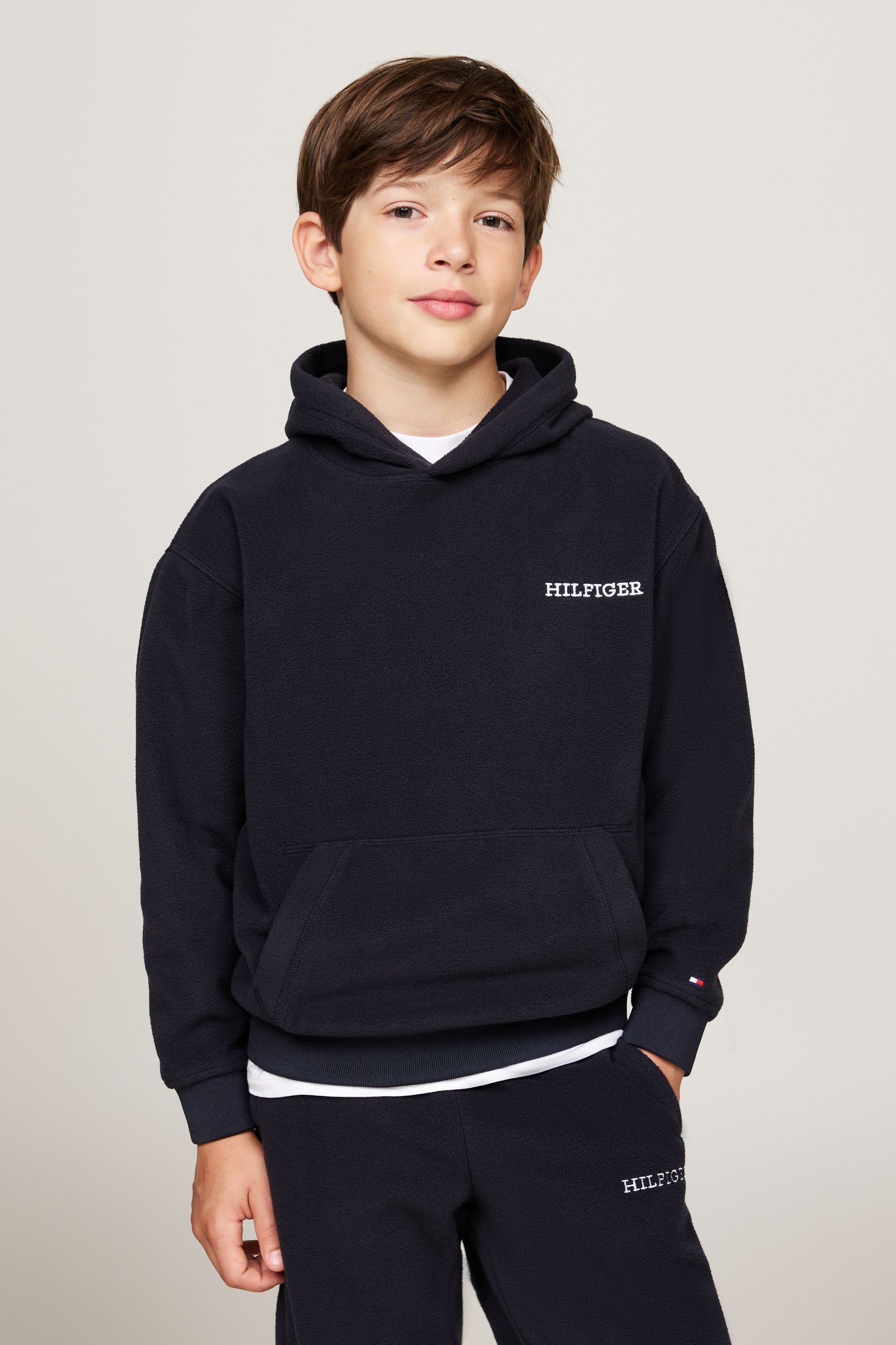 Tommy hilfiger fuzzy hoodie discount
