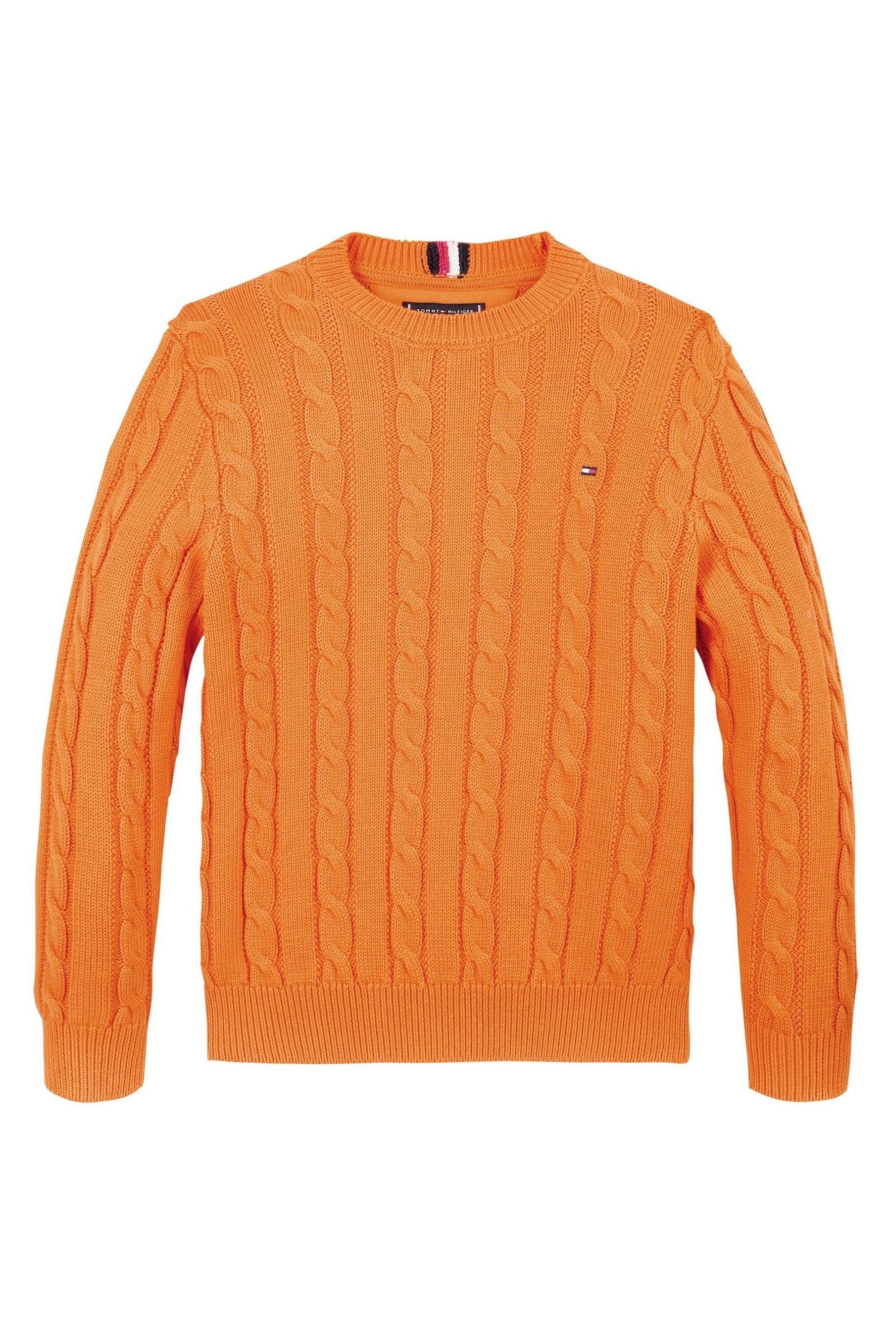 Tommy hilfiger sweater orange sales