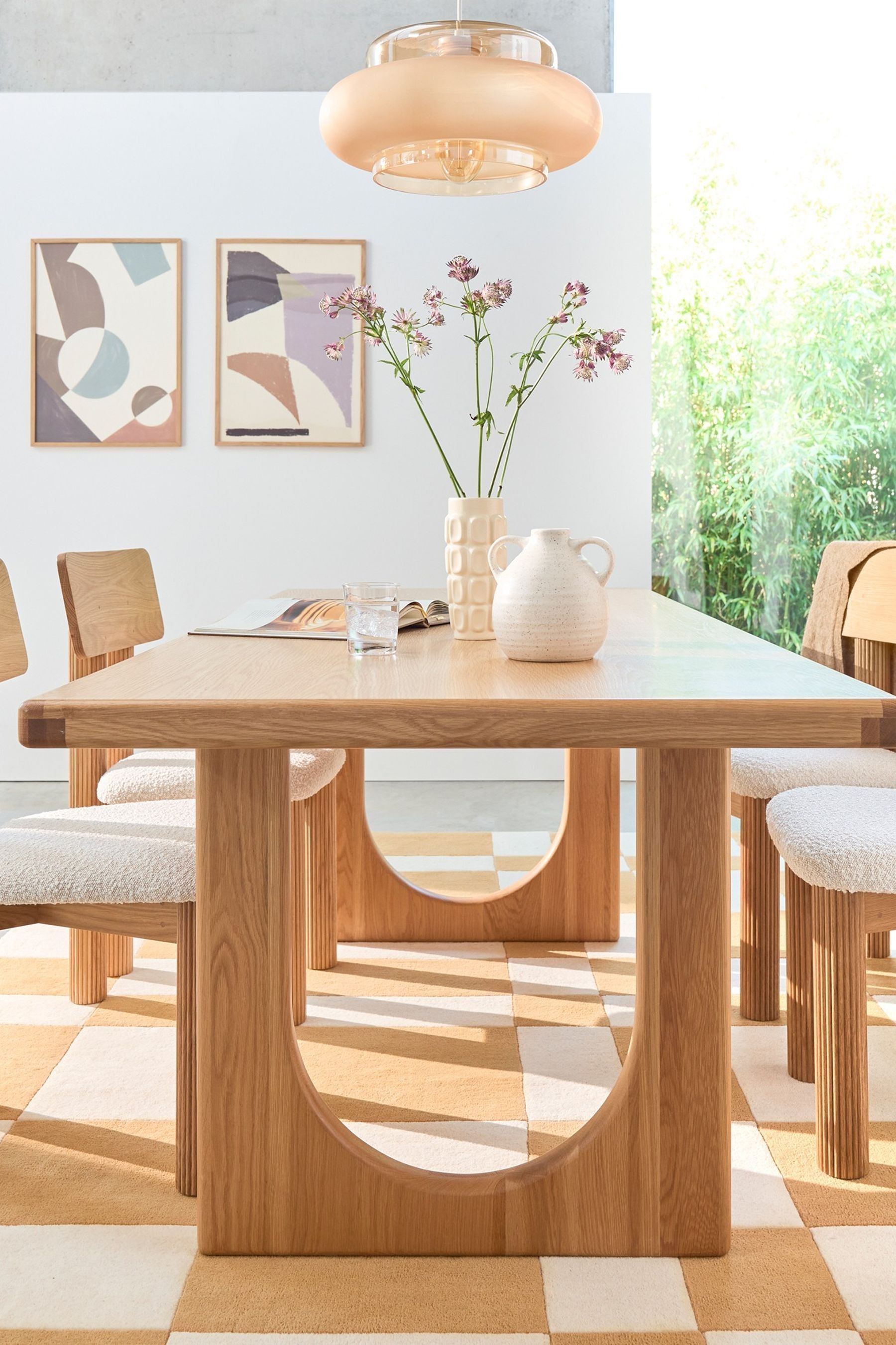 Buy La Redoute Interieurs Oak Douve Solid Wood 6 to 8 Seater Dining Table from the Next UK online shop