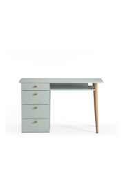 La Redoute Intérieurs Lt Grey Jimi 4 Drawer Desk - Image 2 of 4