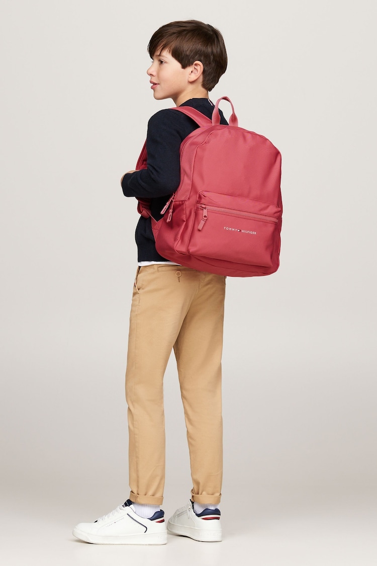 Tommy Hilfiger Pink Essential Backpack - Image 1 of 3