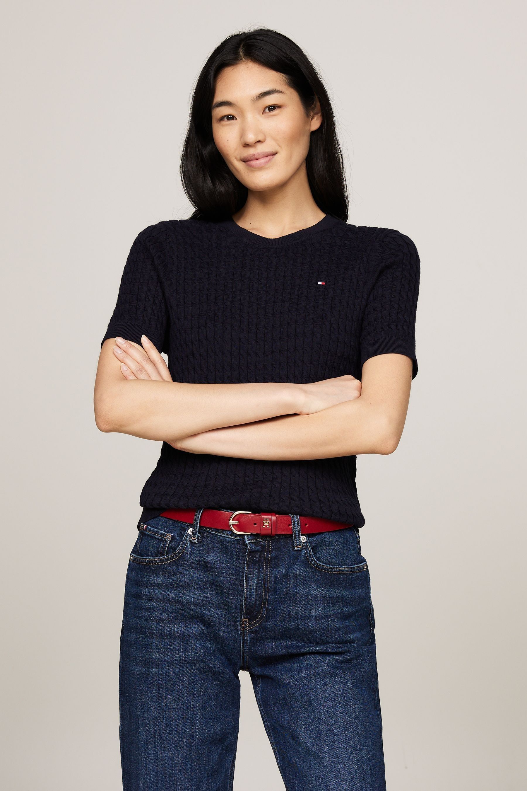 Hilfiger crew neck sweater shop