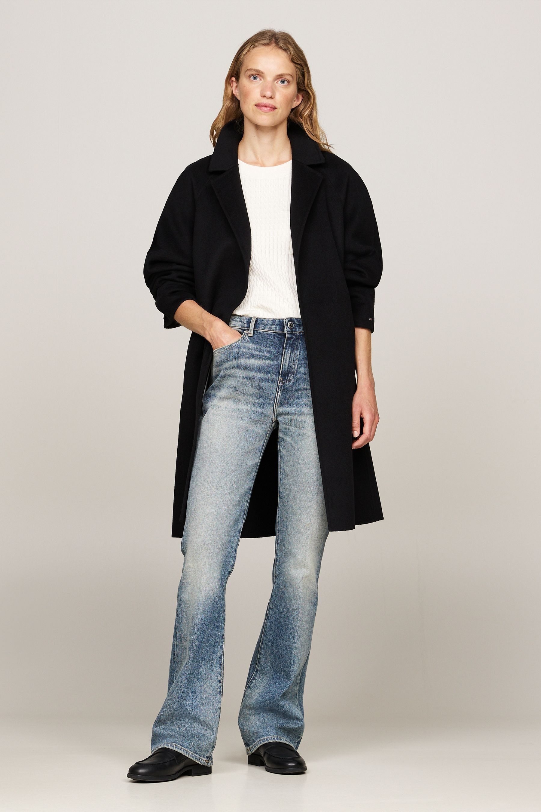 Belle long blend coat tommy hilfiger deals