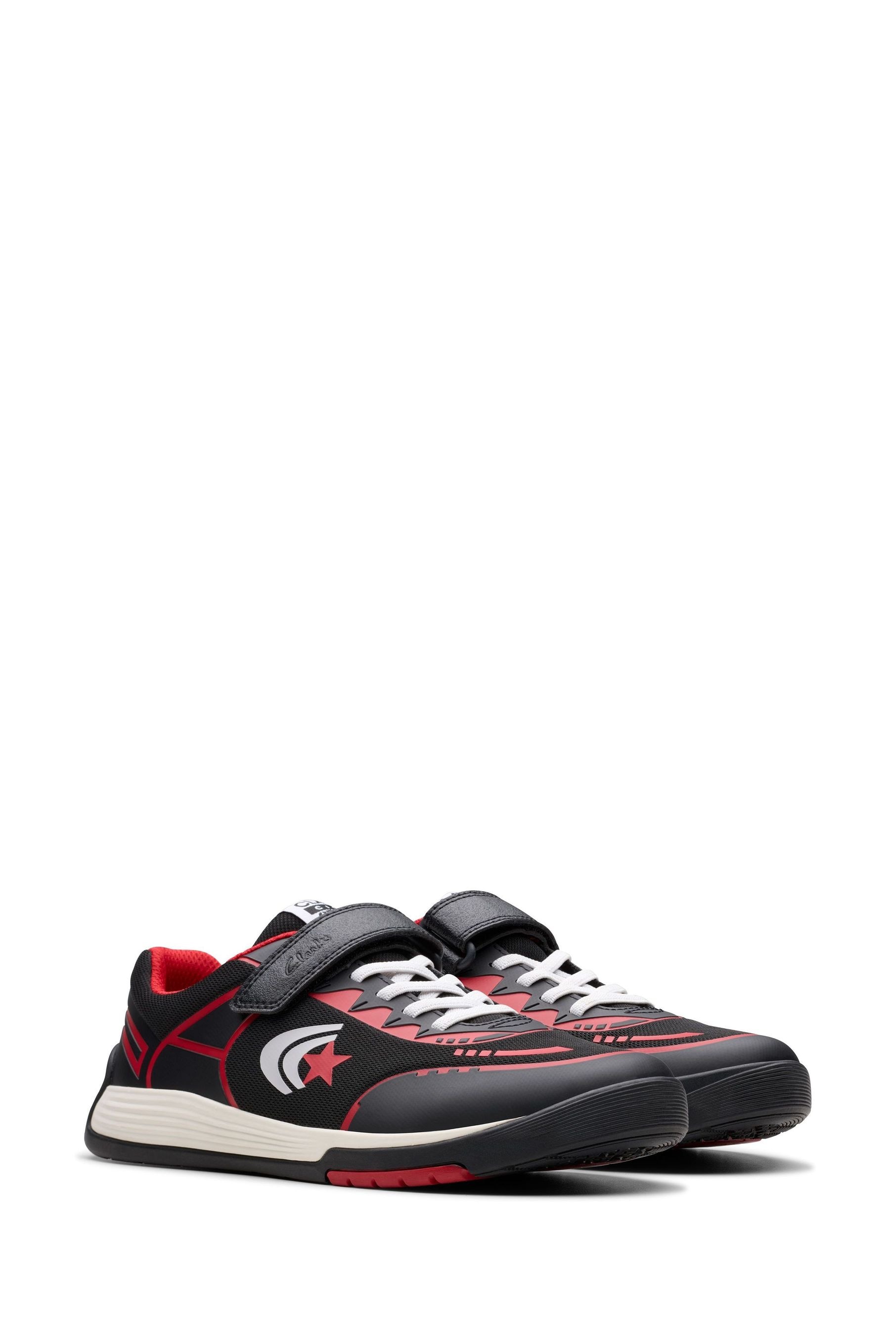 Clarks wide fit trainers hot sale