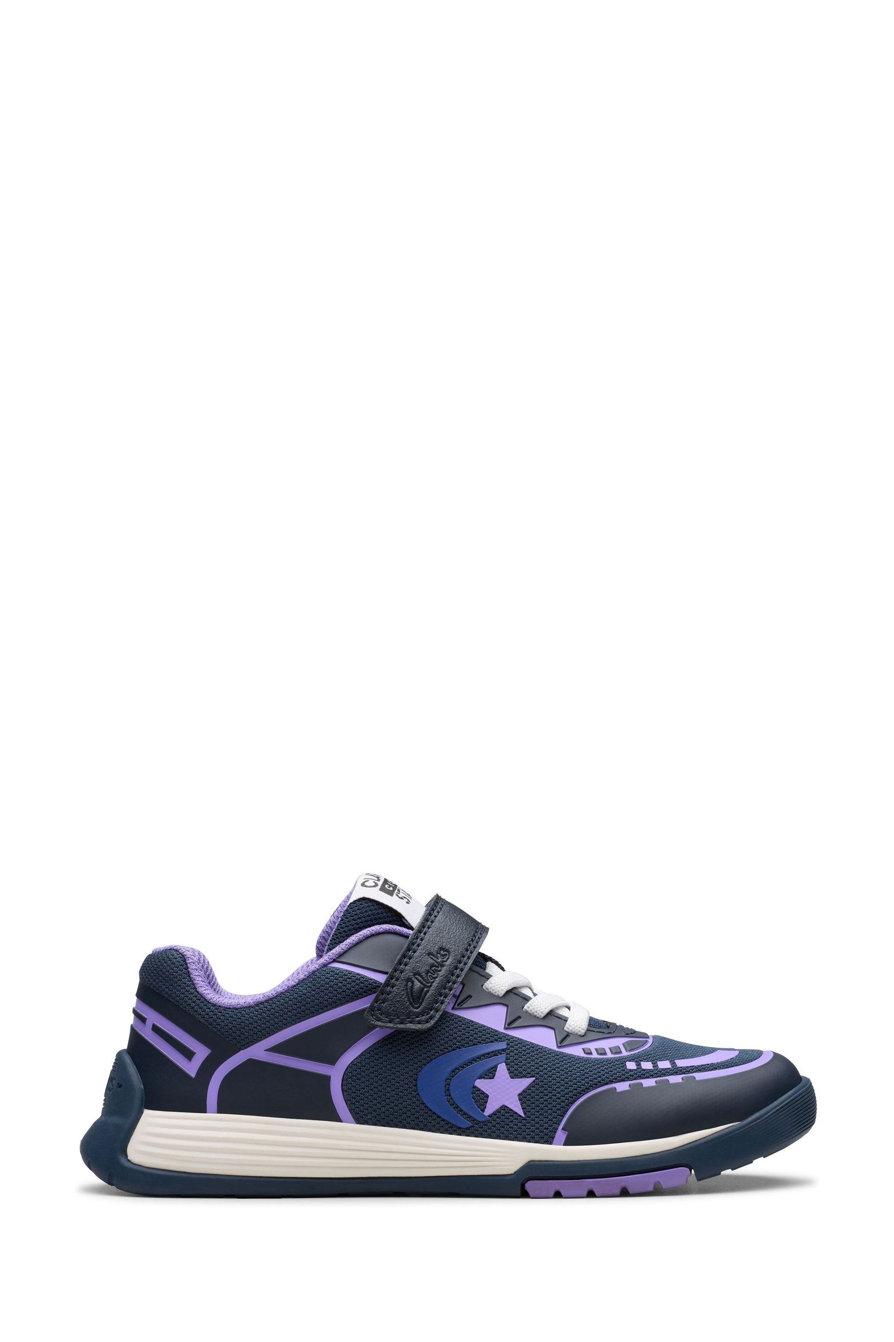 Buy Clarks Purple Standard Fit F Kids Cica Star Jump Trainers from Next Malta
