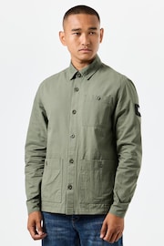 Weekend Offender Mens Tavira Cotton Baker Overshirt - Image 1 of 3