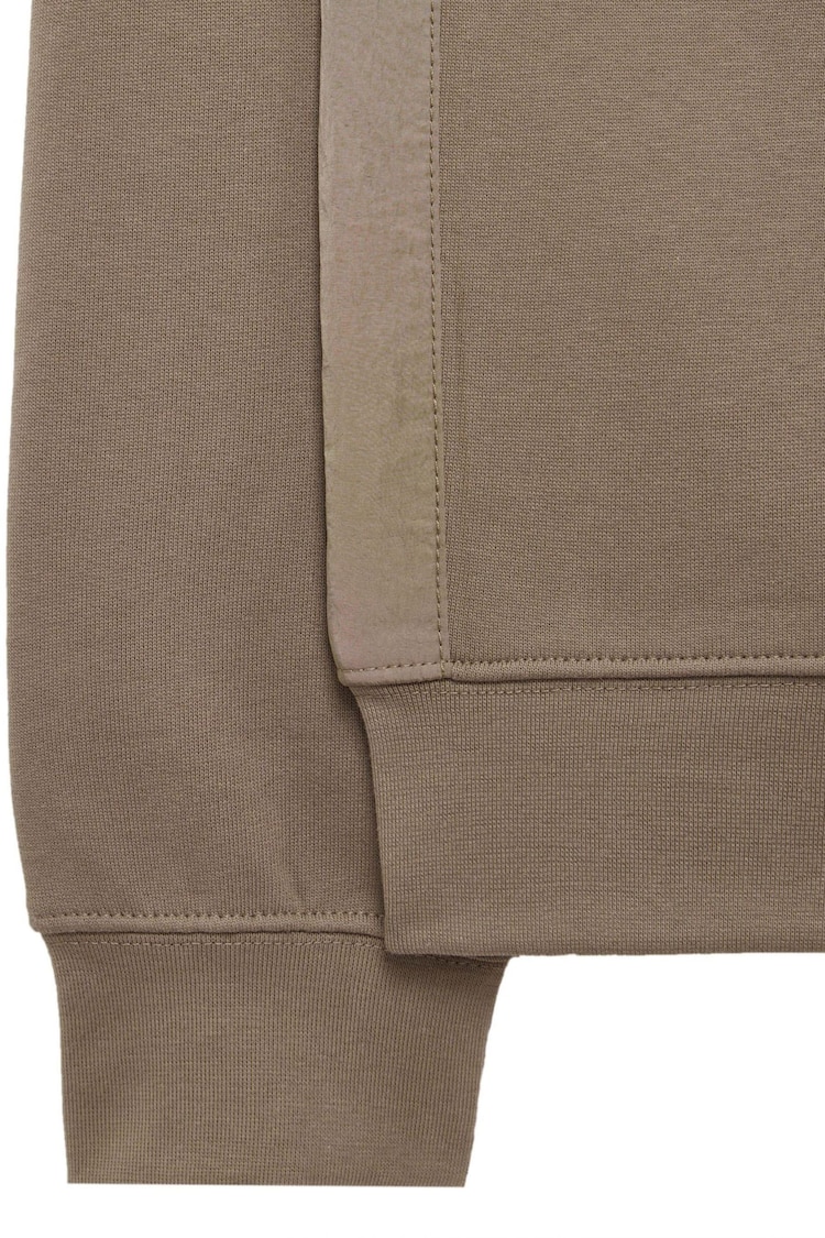 Weekend Offender Mens Nylon Overlay 100% Cotton Sweatshirt - Image 6 of 6