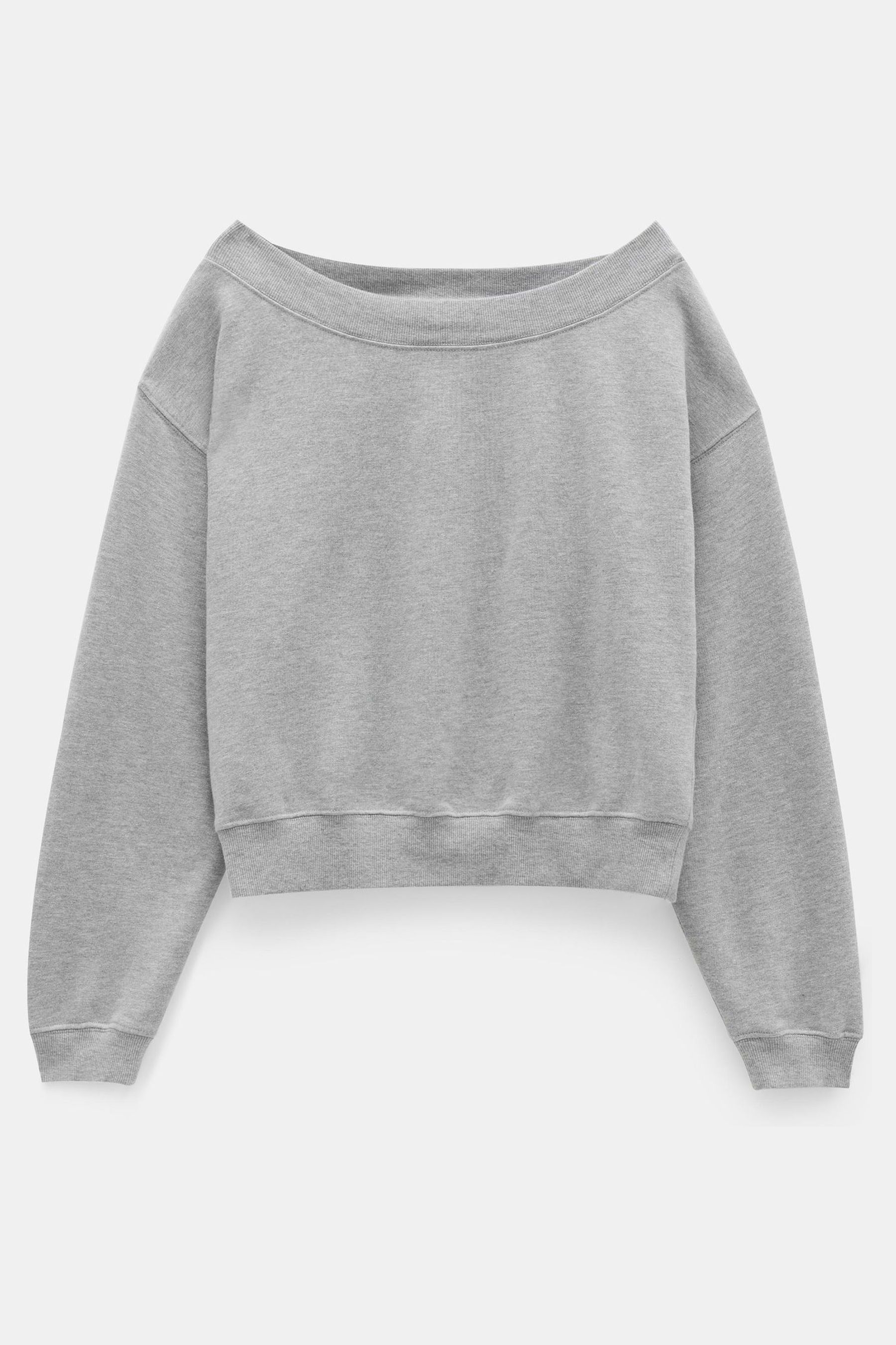 Buy Hush Grey Carlota Relaxed Off Shoulder Sweatshirt from Next Netherlands