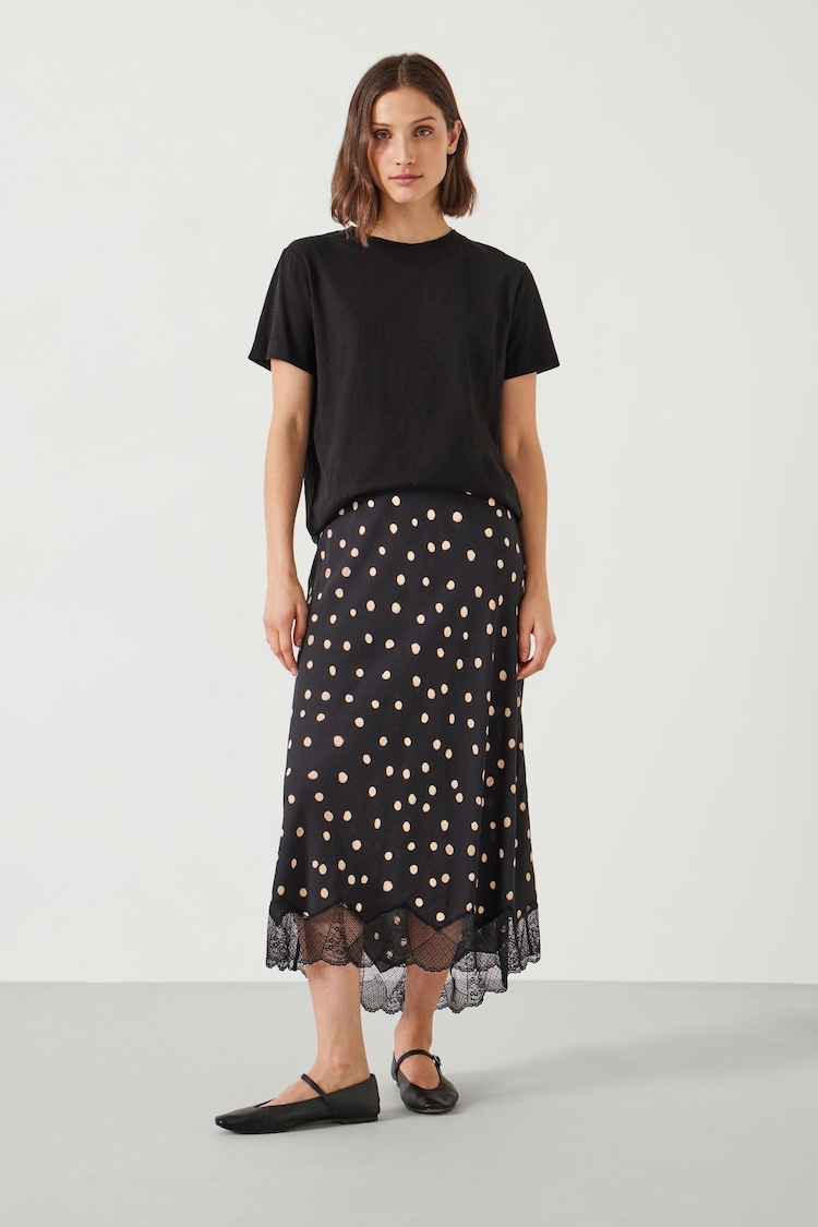 Hush Black Marta Skirt With Lace - Image 1 of 5