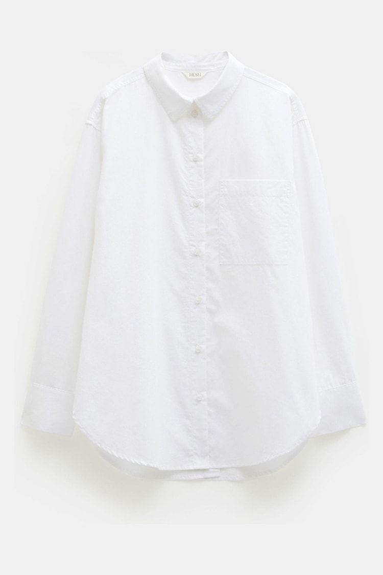 Hush White Oversized Coleena Shirt - Image 5 of 5