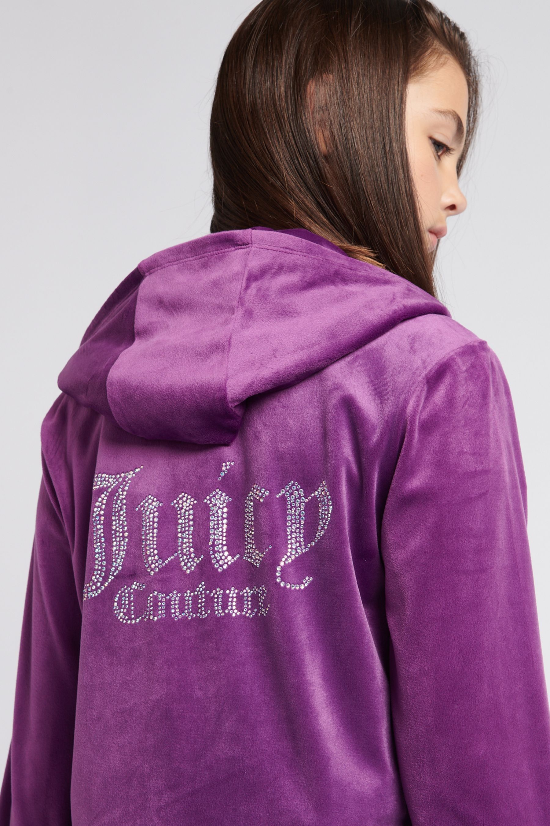 Women's juicy couture graphic velour hoodie discount