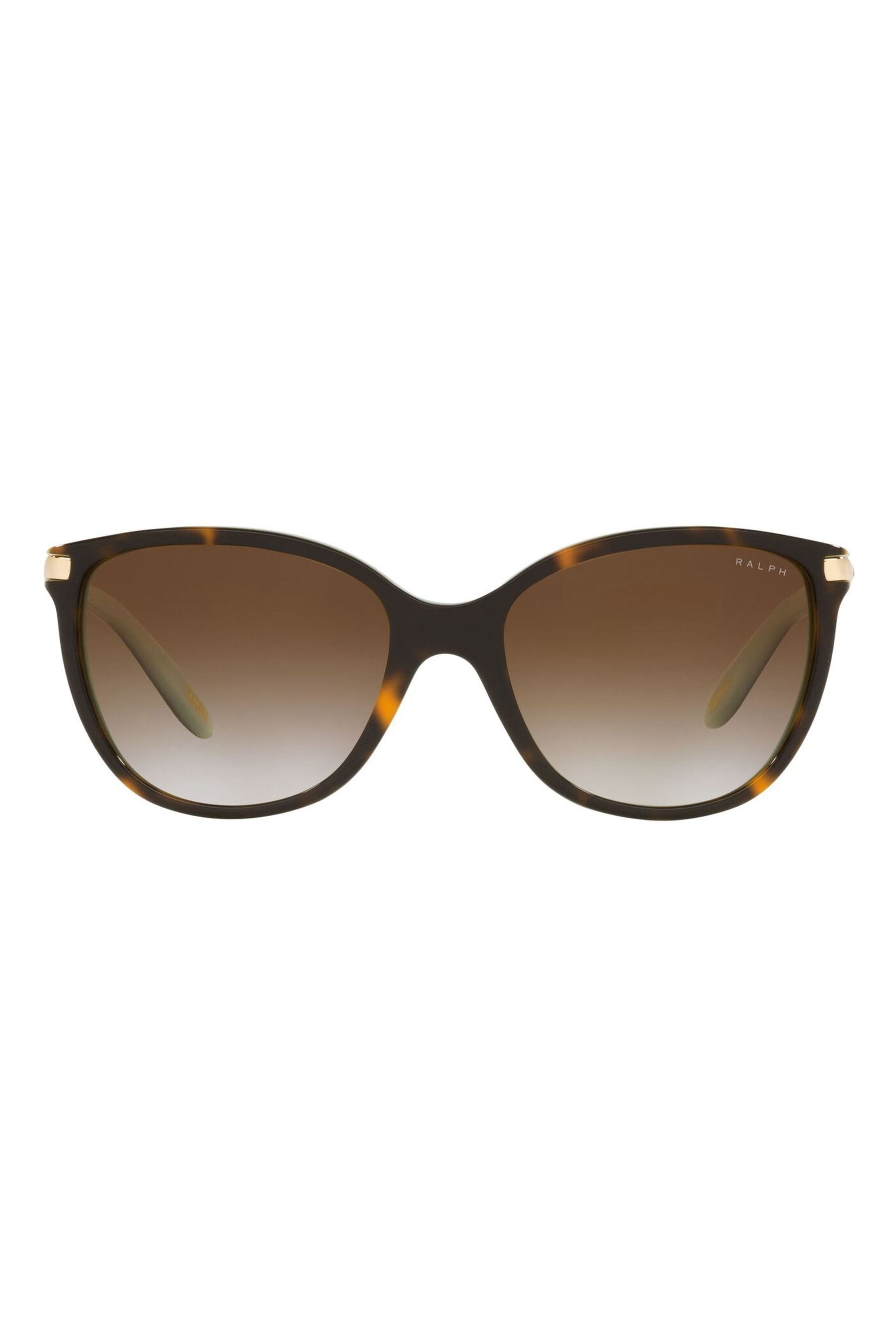 Buy Ralph By Ralph Lauren Ra5160 Irregular Brown Sunglasses from the Next UK online shop