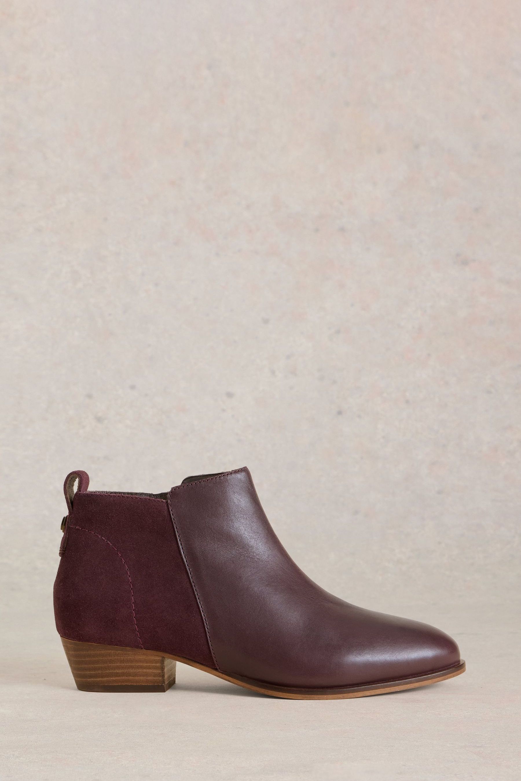 Buy White Stuff Purple Willow Leather Mix Ankle Boots from the Next UK online shop