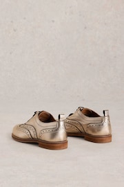 White Stuff Metallic Thistle Leather Lace-Up Brogues - Image 3 of 4