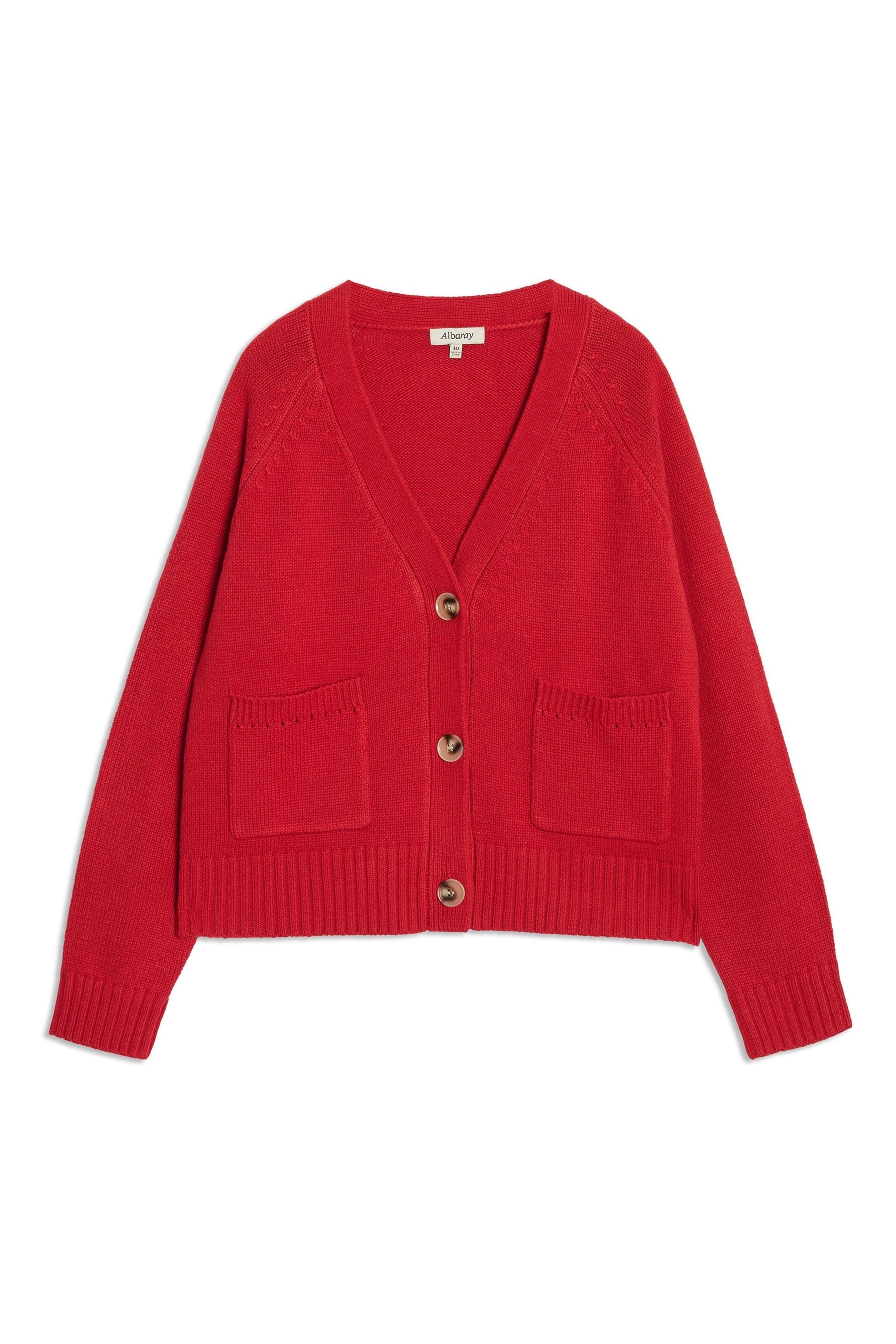 Red cardigan next online