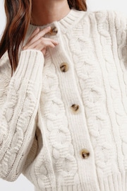 Albaray Cream Cable Cardigan - Image 3 of 4